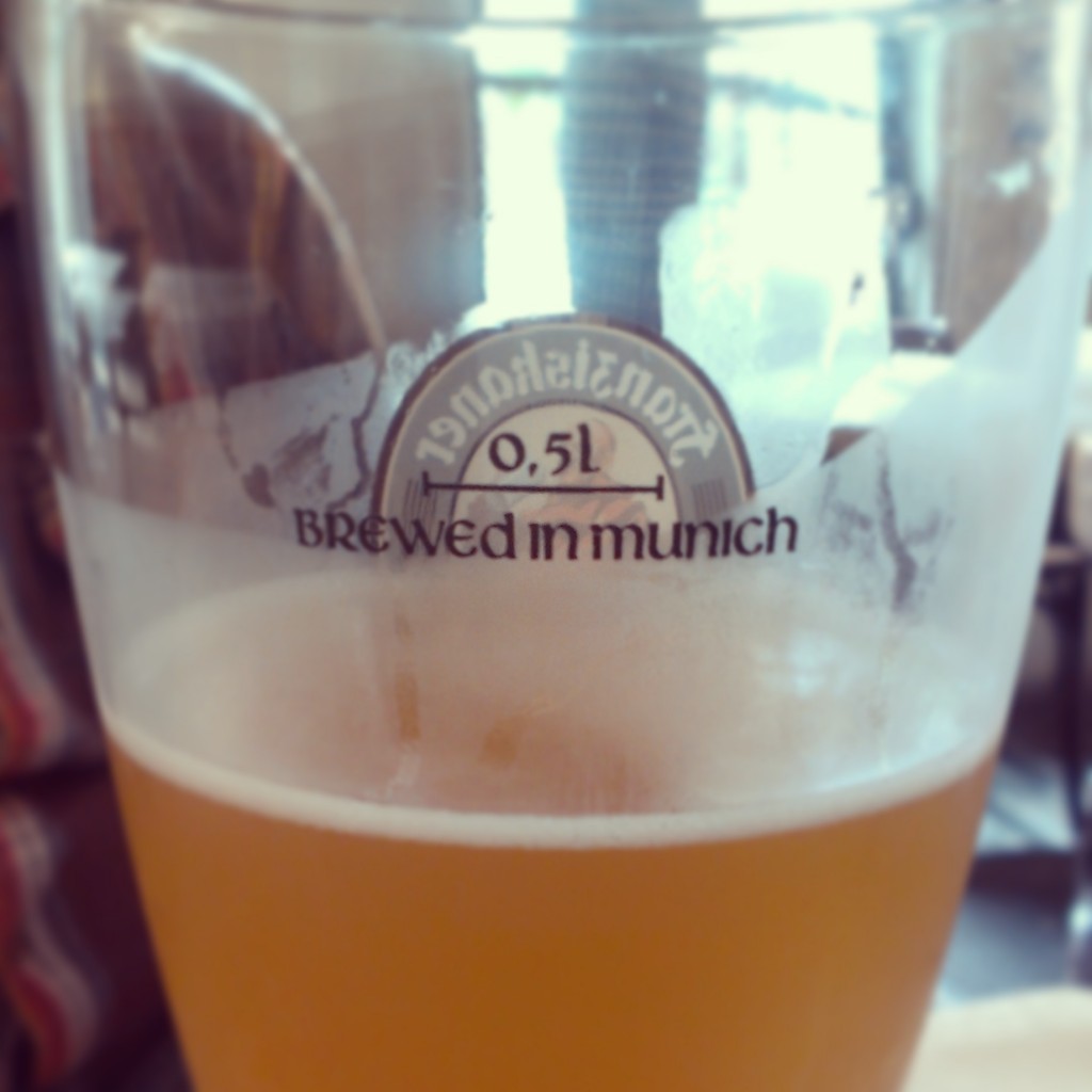 Franzikaner beer at Loreley