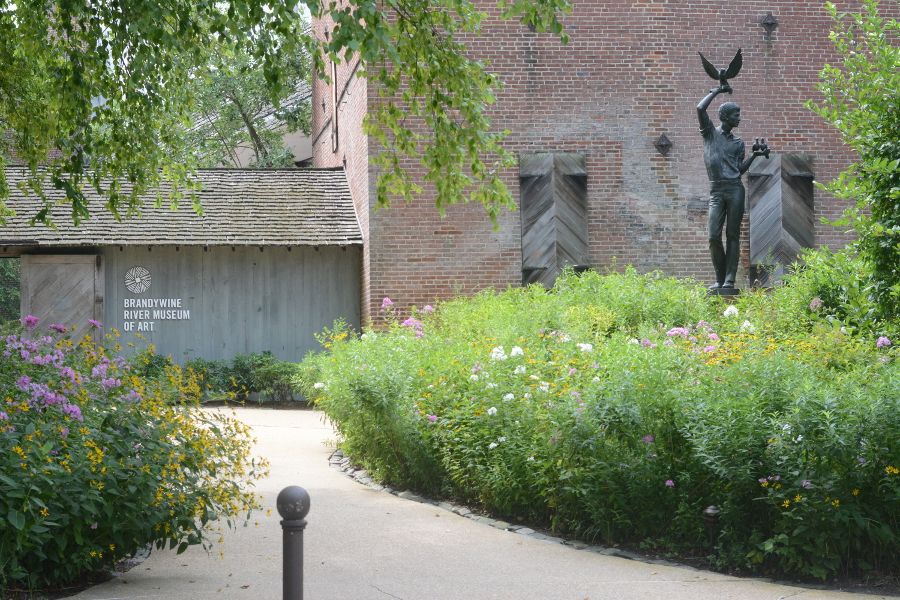 The entrance to the Brandywine River Museum of Art.