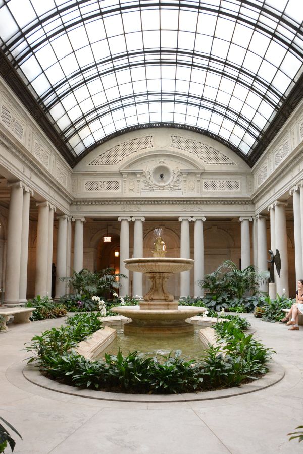 Inside the Frick Collection's Garden Court.