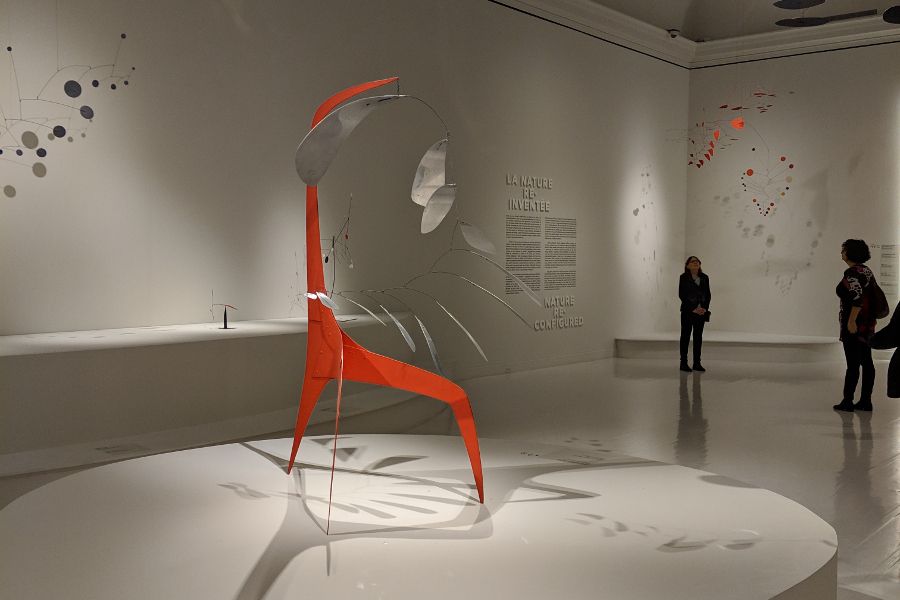 Inside the Alexander Calder: Radical Inventor exhibit at Montreal Museum of Fine Art.