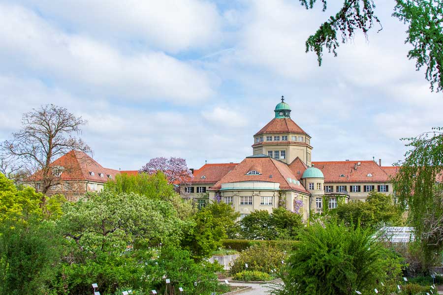 The Munich Botanical Garden sits in western Munich.