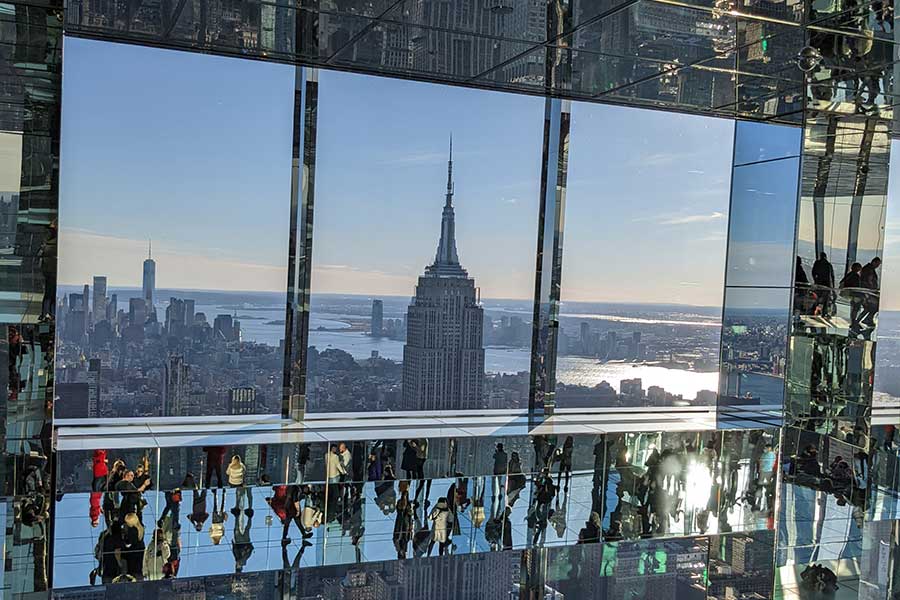 Overlooking the Empire State Building from Summit One Vanderbilt.