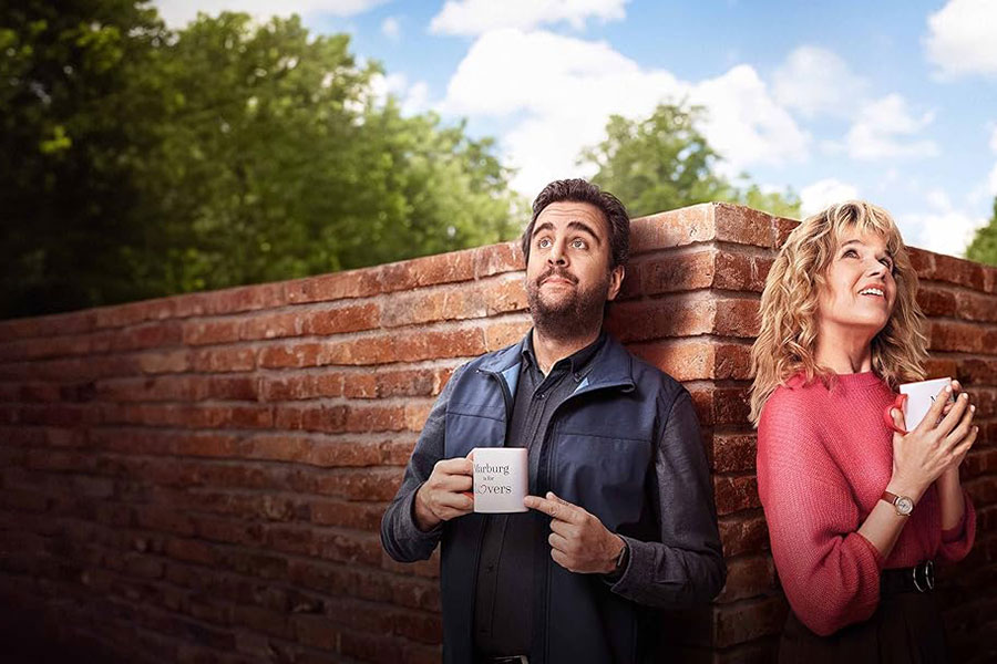 Bastian Pastewka and Anke Engelke in the Amazon Prime series Perfekt Verpasst, a show with great examples of modern German dialogue.
