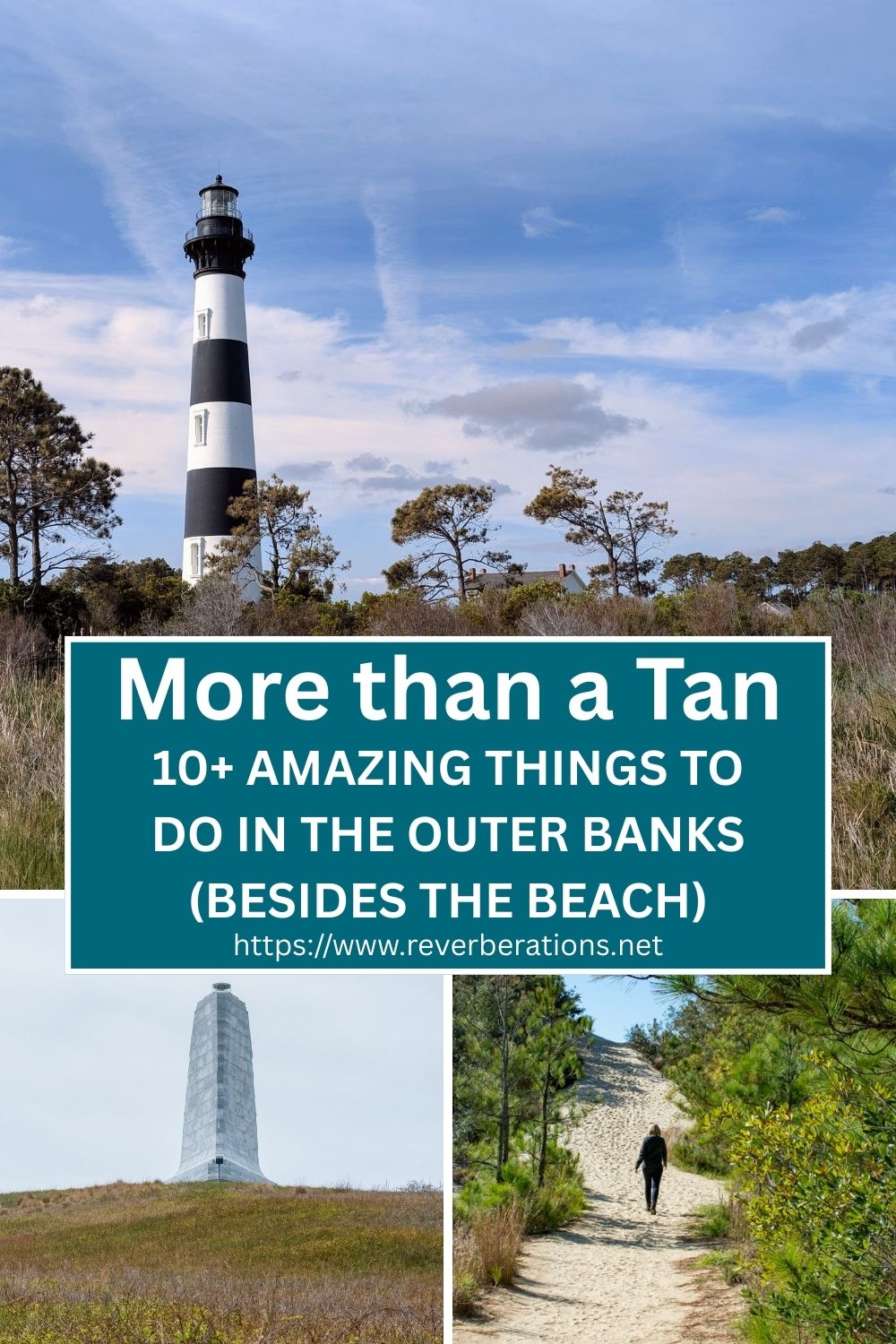 Planning a trip to the Outer Banks, NC? Discover the best things to do besides the beach! Our detailed travel guide covers 10+ amazing activities perfect for your OBX vacation itinerary. From climbing the iconic Cape Hatteras Lighthouse and exploring the giant sand dunes at Jockey's Ridge to finding the best rainy day activities, there's an adventure for everyone. Click through for the full guide and start planning your unforgettable trip to the North Carolina coast! #OuterBanks #OBX #NorthCarolina #OBXVacation #TravelGuide