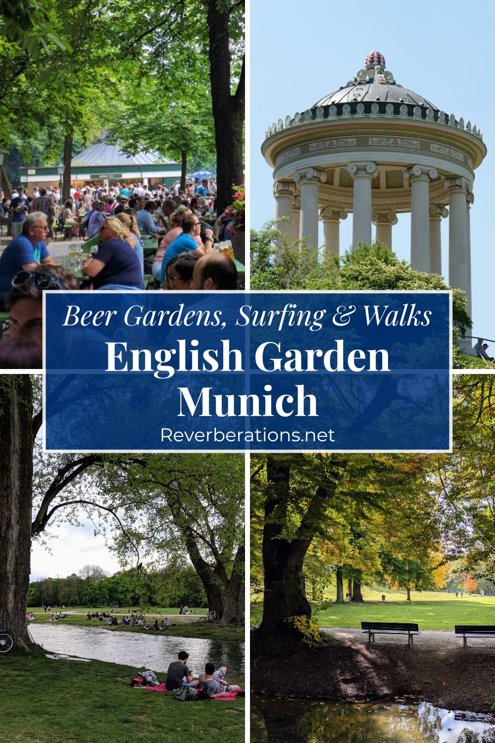 Planning a trip to Munich? 🌳 Save this guide to the English Garden (Englischer Garten) for everything you need to know before you go. Discover the best things to do, where to find the famous Eisbach surfers, the best beer gardens, a scenic walking route, seasonal tips, and practical advice for visiting one of the world's largest urban parks. #Munich #GermanyTravel #Bavaria #MunichGermany #TravelGermany #EuropeTravel #EnglischerGarten