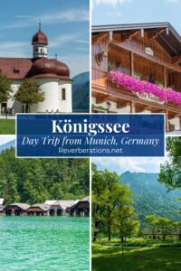 Königssee is one of the most beautiful places in Bavaria—and it makes an unforgettable day trip from Munich. Explore St. Bartholomä Church, ride the electric ferry across the crystal-clear lake, walk through Berchtesgaden National Park, hike to Obersee, and enjoy spectacular alpine scenery. Save this Königssee travel guide for your Germany trip planning!